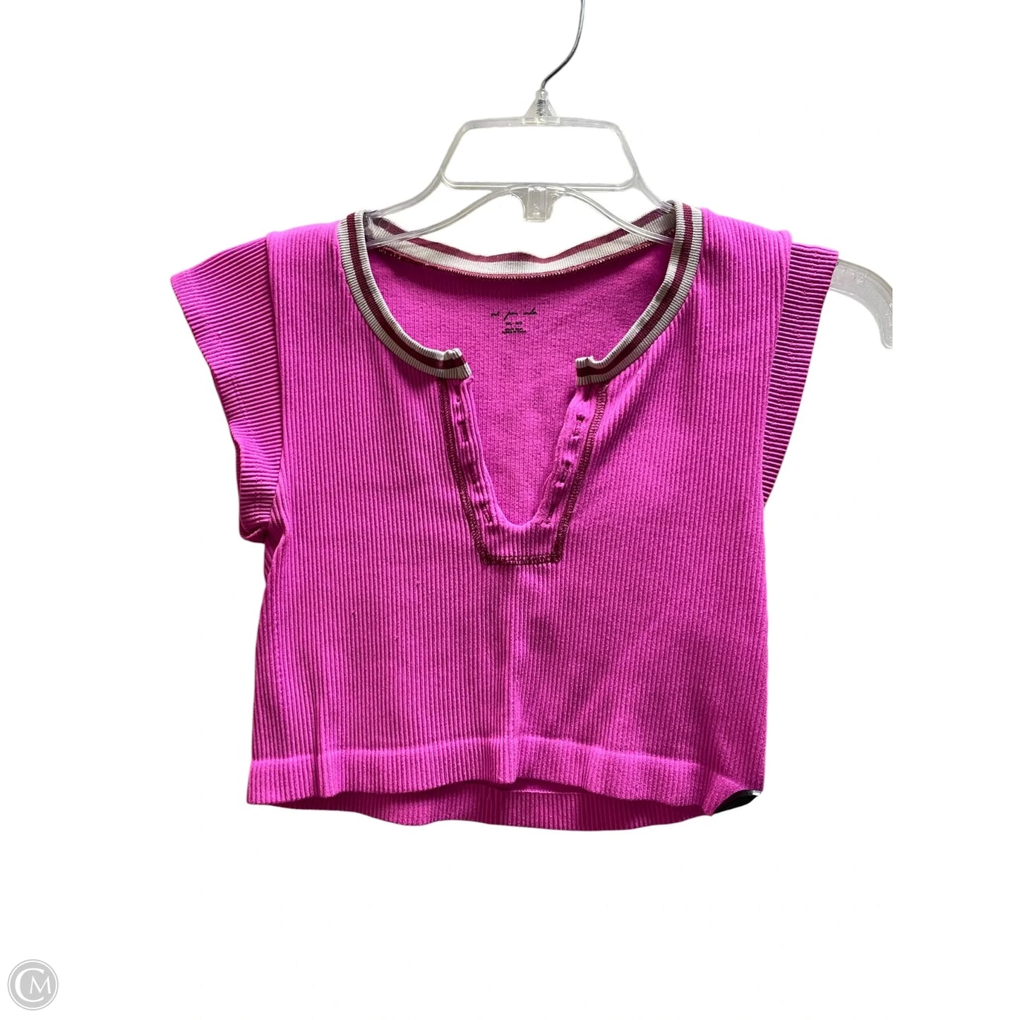 Top Short Sleeve By Out From Under In Pink, Size: M