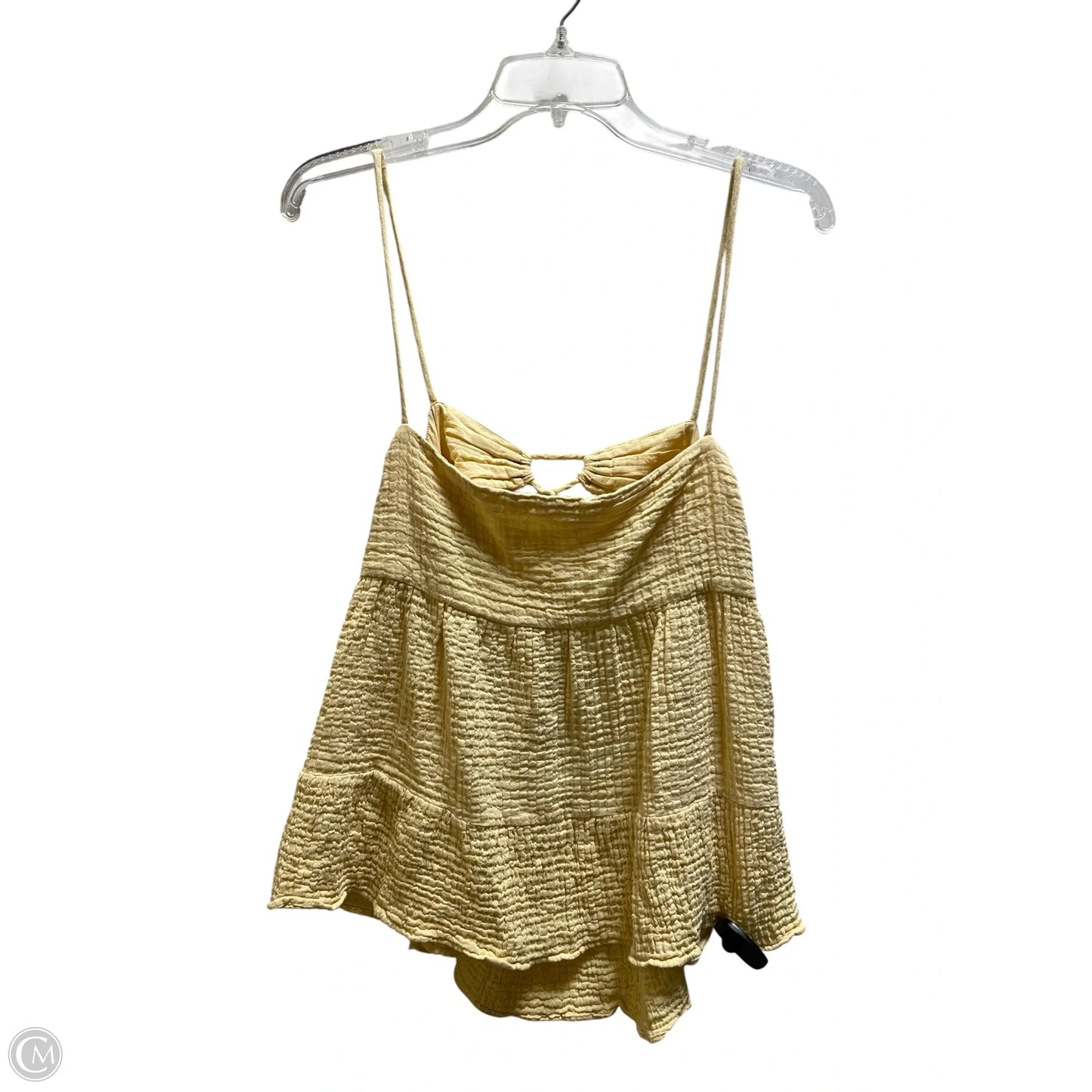 Top Sleeveless By Zara In Yellow, Size: L