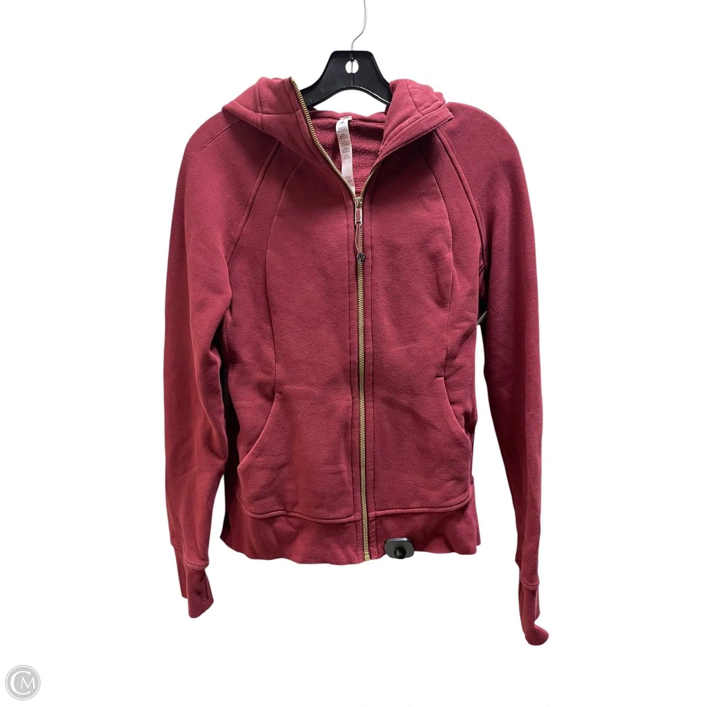 Athletic Jacket By Lululemon In Maroon, Size: 6
