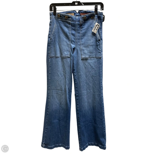Jeans Flared By Pilcro In Blue Denim, Size: S