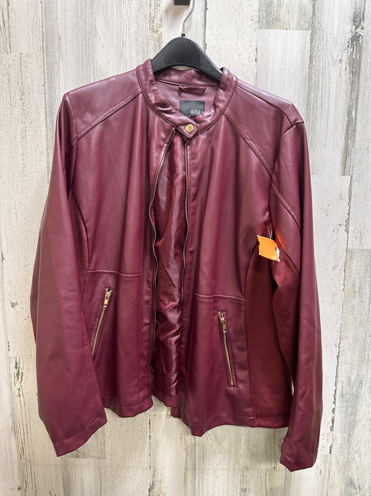 Jacket Moto Leather By Ana  Size: Xxl