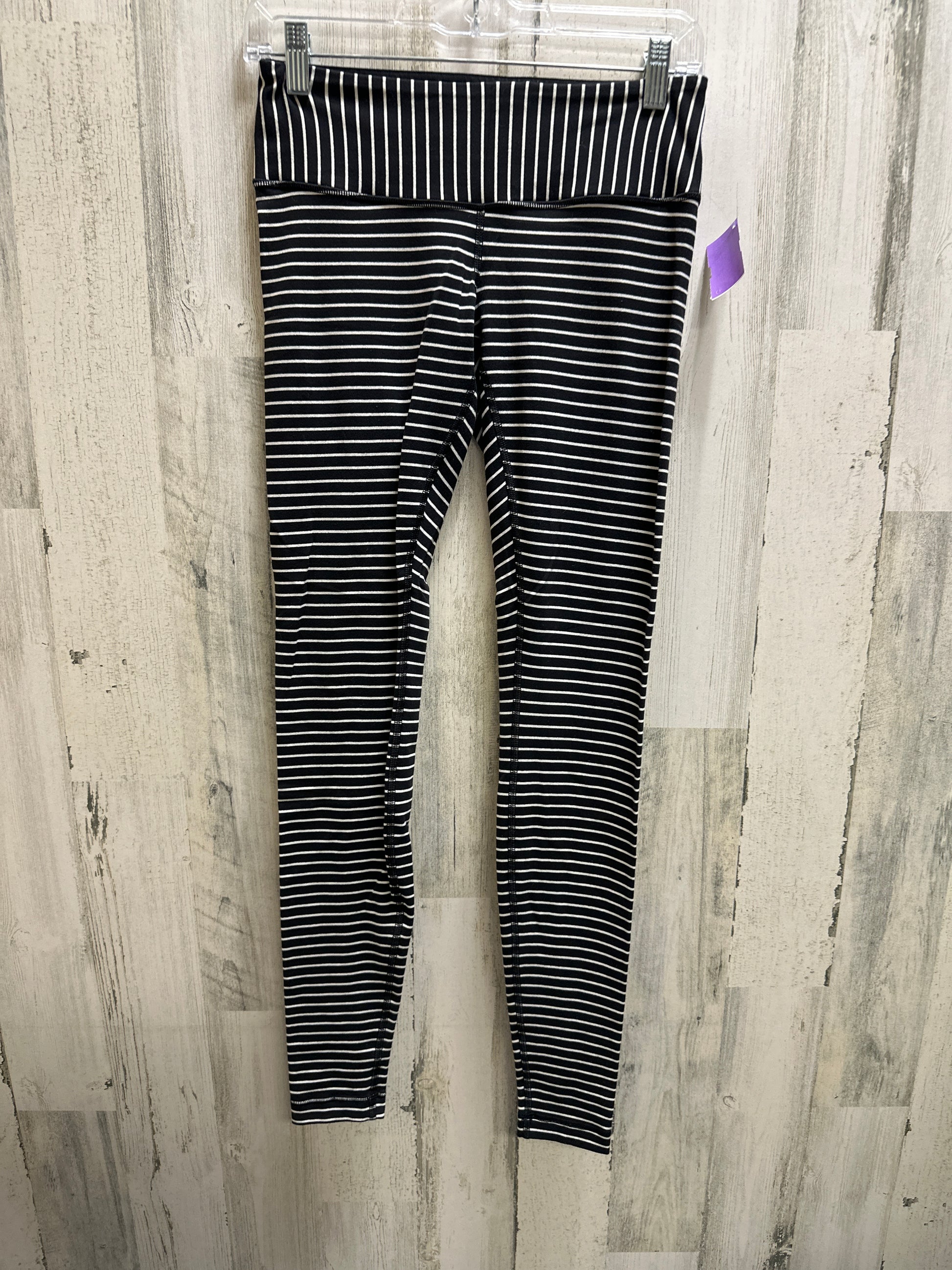 Striped Lululemon leggings, size 6